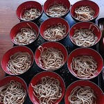 山猫軒 - わんこそばは１２杯分つきます。汁をできるだけ飲まないで食べると全部食べれるかも？