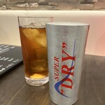 中華料理 徳武 - 烏龍茶、生ビール