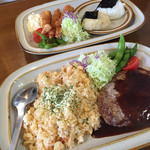 キャプテン - 2015/03 ランチ ハンバーグ増量