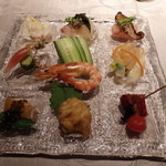 浅草ビューホテル - まずは9種の前菜。