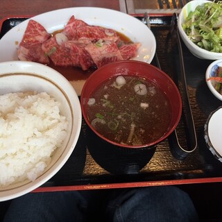 ドライブイン藤仙 - 料理写真:牛カルビ定食