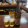丸千葉 - 完璧な冷え方のキリンラガー大瓶(*´∀`)♪