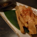 麺やBar 渦 - ごま塩メンマ　350円