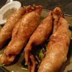 麺やBar 渦 - 鶏皮ギョウザ