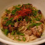 麺やBar 渦 - みやざき地頭鶏の絶品鶏油そば　700円