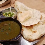ナマステ食堂 - 料理写真:シングルカレーセット(サグマトン)
