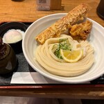 うどん居酒屋 江戸堀 - ★8竹鶏玉ぶっかけ