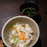 わいん - 2015.3)ご飯は焼き穴子にとびこをまぜています