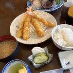 さかなや 魚清 - 海老フライ定食