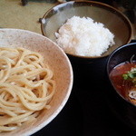 福籠 - 牛辛つけ麺(750円)＋小ライス(60円)