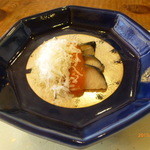 徳山鮓 - 鯖のなれずしにトマトとチーズのソース