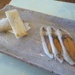 徳山鮓 - 鮒ずしハチミツかけ、鮒ずしサンド