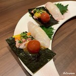 鮨と地酒 地雷也 - つきだし