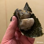 鮨と地酒 地雷也 - 生サバ直炭火炙り寿司