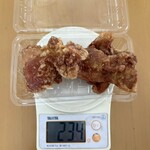 まるちゃん家 - 2こで234g 風袋が5gなので113g/個です