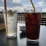 エッグスンシングス - レモネード　アイスコーヒー