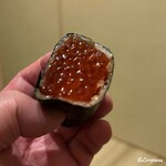 鮨と地酒 地雷也 - 筋子巻