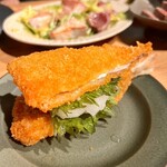 食堂 =+ - おろしぽん酢アジフライ