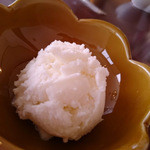 ミカサノ食堂 - セットのジェラート（クリームチーズ味）