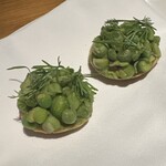 ドンブラボー - グリンピース　タルト生地　サクラマス