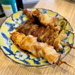 大衆酒場 鳥祐 - タレのもも、皮、ねぎま