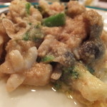 四川 MON 花 - 花イカ白胡麻炒め