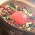 Shousui - 丸ごとトマトとイベリコサラミを使った炊きたて土鍋ご飯。