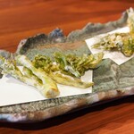 Tokuyama Zushi - タラの芽、コゴミ、ウドの新芽の天ぷら