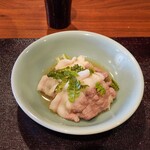 Tokuyama Zushi - Kuma Nabe – Pork Shoulder and Loin with Shredded White Leeks, Celery, and Flower Pepper