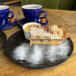 河岸段丘カフェ BRAE-BURN - ショコラバナーヌタルト　558円