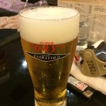 湯香郷 - 【2015年01月】風呂上りは、エキストラコールド＠780円です、ちょっと淹れ方が下手でしたが、風呂上りだけに旨い！