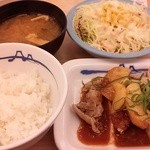 松屋  - チキンガーリック定食