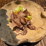 だいだらぼっち　二の坊 - ホタルイカと山うどの酢みそ