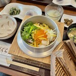 ながくら - 鯛三色釜飯（そば変更）