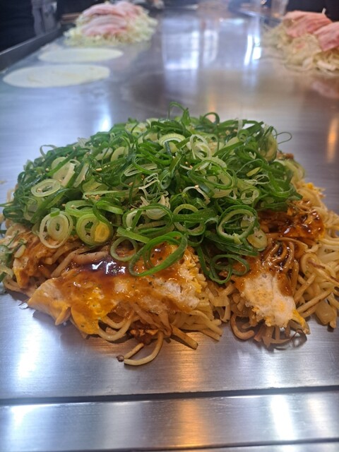 Okonomiyaki Sankou restaurant in Hiroshima, Japan