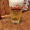 串かつ でんがな - アサヒスーパードライ生 中ジョッキ 616円 ♪