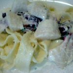 山岸食堂 - 幻のホタテとトレビスのチーズクリームソース