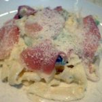 山岸食堂 - 生ハムとズッキーニのクリームソース♪