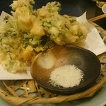 Chitose - ホタテと三つ葉のかき揚げ