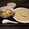 自家製うどん うどきち - 肉汁うどん並 新もち麺、肉2倍盛り・揚げもちトッピング