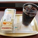 ドトールコーヒーショップ - ミックスサンド　アイスコーヒー