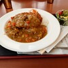 茶寮 結 - 料理写真:カツカレー サラダ付(海軍カレー)