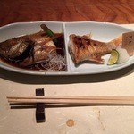 八吉 - ノドグロ塩焼き、煮付け合い盛り