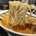 カラシビ味噌らー麺 鬼金棒 - カラシビ味噌らー麺（麺）
