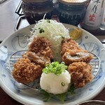 かつ波奈 - 料理写真:ヒレ南高梅はさみ揚げ