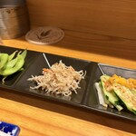 お好み焼き きよ太郎 - 今日のお通し。