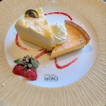 358066805 - 本店限定の季節の口どけケーキセット