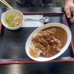 しゃこちゃん温泉 - 同行者はカレーライス（700円）