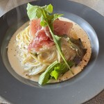 カフェ パブ ハウス シュガー - 生ハムとアスパラの柑橘クリーム