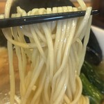 ときわ亭 - 細麺です　スープが絡みます